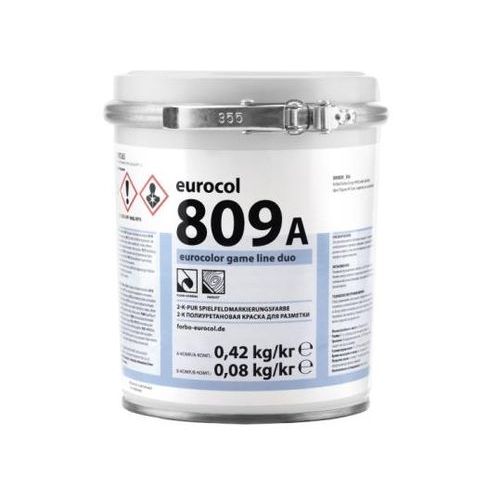 Краска Forbo Eurocol 809-А Eurocolor Game Line Duo 2К PU зелен. ,0,5 кг