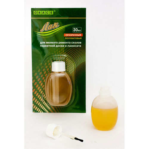 Лак для мелкого ремонта сколов паркетной доски и ламината 30мл